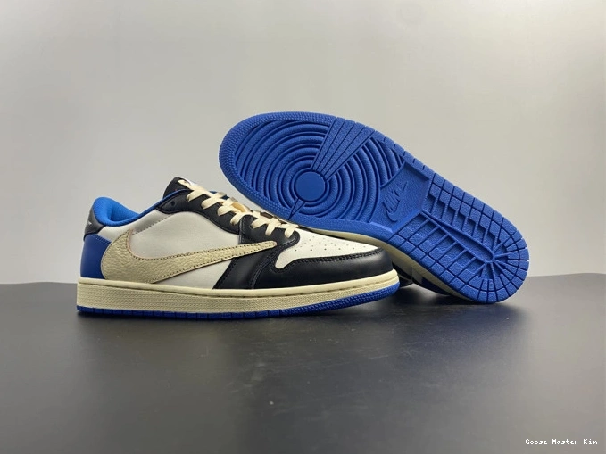 Jordan Fragment x 1 Retro DM7866-140 Scott Design Low Air x Travis 0804